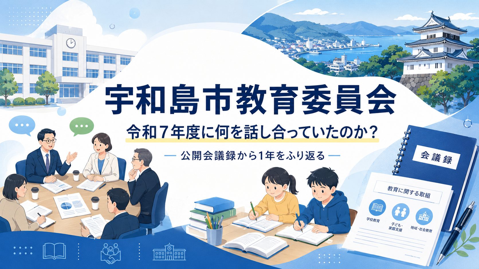 宇和島市教育委員会は令和7年度に何を話し合っていたのか？～公開されている会議録から1年間をふり返る～